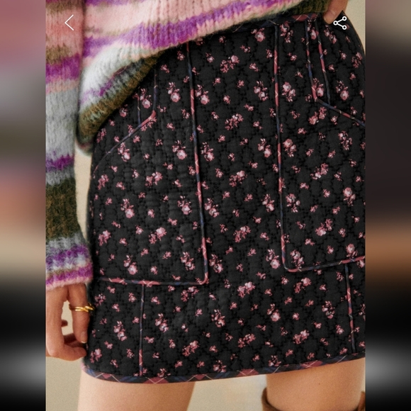 Sezane Dresses & Skirts - Sézane Betsy Quilted Floral Mini Skirt